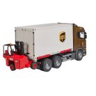 Bruder 03582 Logisztikai Scania UPS targoncával