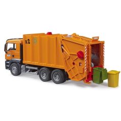 Bruder 03760 MAN narancssárga kukásautó