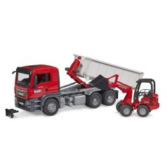   Bruder 03767 MAN TGS tréler konténerrel és Schäffer rakodóval