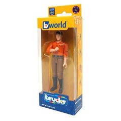 Bruder 60007 Bworld Barna nadrágos férfi munkás figura