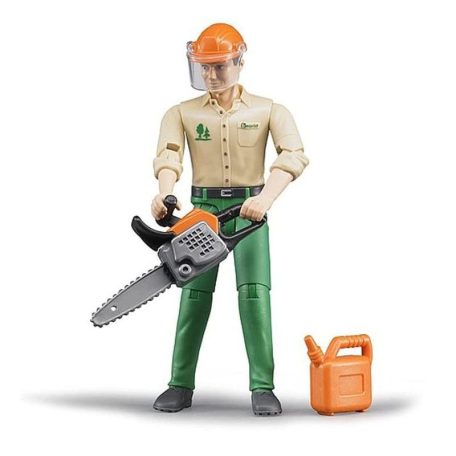 Bruder 60030 Bworld Erdészeti munkás figura kiegészítőkkel