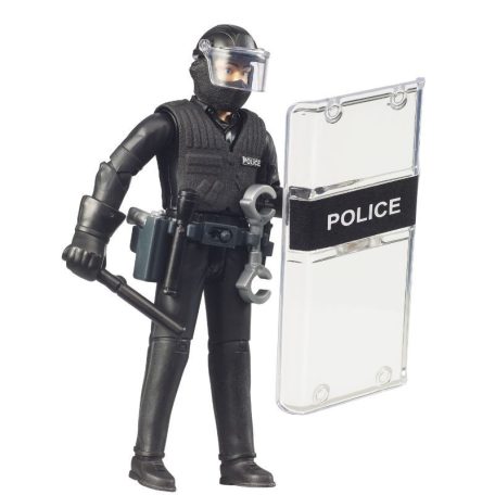 Bruder 62151 Rendőr figura pajzzsal és kiegészítőkkel