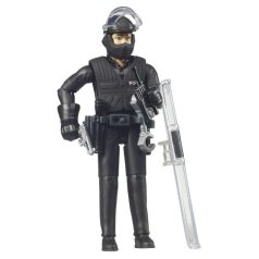 Bruder 62151 Rendőr figura pajzzsal és kiegészítőkkel