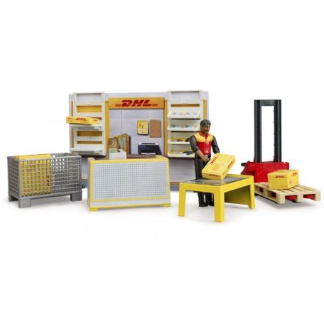Bruder 62251 DHL csomagfelvevő és futárszolgálat
