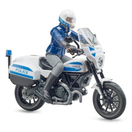 Bruder 62731 Bworld Scambler Ducati rendőrmotor rendőrrel