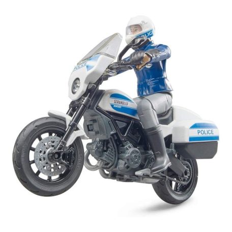 Bruder 62731 Bworld Scambler Ducati rendőrmotor rendőrrel