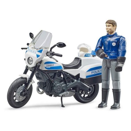 Bruder 62731 Bworld Scambler Ducati rendőrmotor rendőrrel