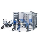 Bruder bworld 62732 Rendőrőrs rendőrrel, motorkerékpárral és bűnözővel