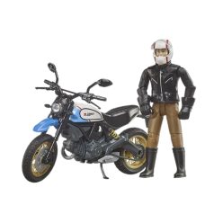   Bruder 63051 Ducati Scrambler Desert Sled motorkerékpár motoros figurával