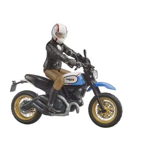 Bruder 63051 Ducati Scrambler Desert Sled motorkerékpár motoros figurával