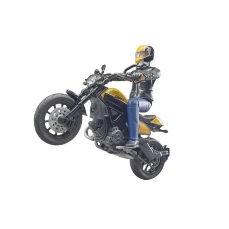 Bruder 63053 Ducati Scrambler Full Throttle motorkerékpár motoros figurával