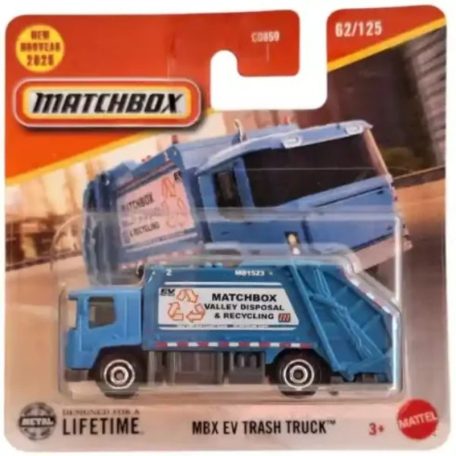 Matchbox 1:64 kisautó 62/125 MBX Ev Trash Truck