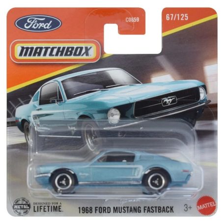 Matchbox 1:64 kisautó 67/125 1968 Ford Mustang Fastback