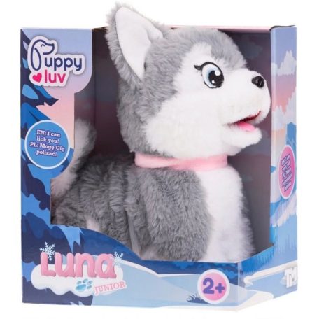 Puppy Luv interaktív plüss kutya - Luna