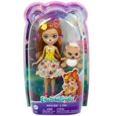   EnchanTimals baba állatkával - Biloxie Bear és  Trail, a medve játékfigura