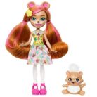 EnchanTimals baba állatkával - Biloxie Bear és  Trail, a medve játékfigura