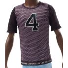 Barbie Fashionistas barátok - Barna hajú fiú baba fekete pólóban (130)