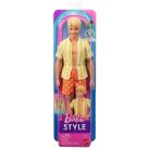 Barbie Fashionista Barátok divatbaba - Ken sárga csíkos ingben (252)