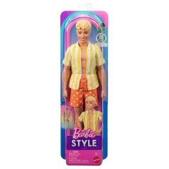   Barbie Fashionista Barátok divatbaba - Ken sárga csíkos ingben (252)
