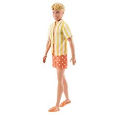   Barbie Fashionista Barátok divatbaba - Ken sárga csíkos ingben (252)