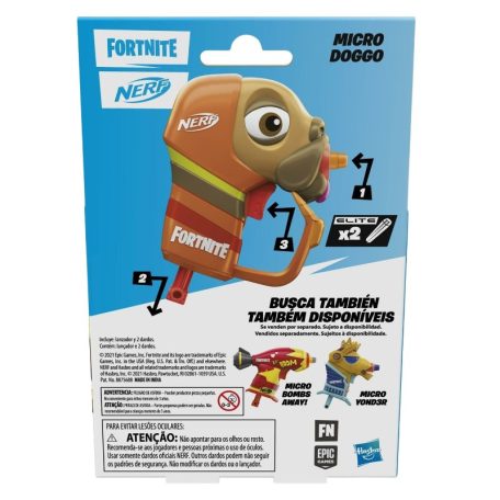 Nerf Fortnite Micro Doggo szivacslövő játékfegyver