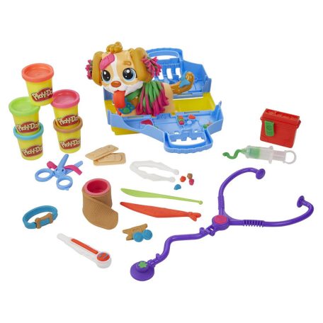 Play-Doh Állatorvosi gondoskodó és hordozó gyurma készlet
