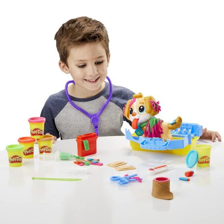 Play-Doh Állatorvosi gondoskodó és hordozó gyurma készlet
