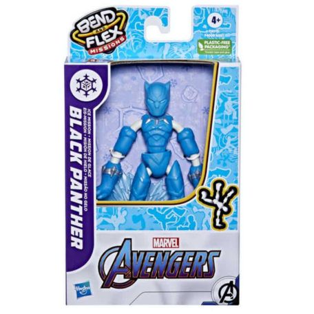 Marvel Bosszúállok Bend & Flex - Fekete Párduc Ice Mission hajlítható játékfigura