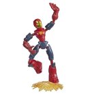 Marvel Bosszúállók Bend & Flex - Vasember Fire Mission hajlítható játékfigura