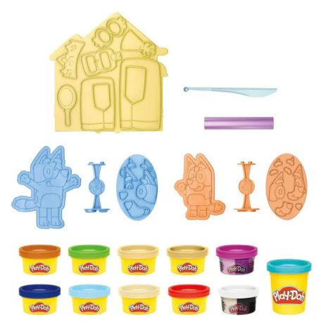 Play-Doh Bluey Make 'n Mash Costumes játékkészlet