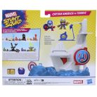 Marvel Stunt Squad Crane Smash játékszett - Amerika Kapitány vs. Thanos