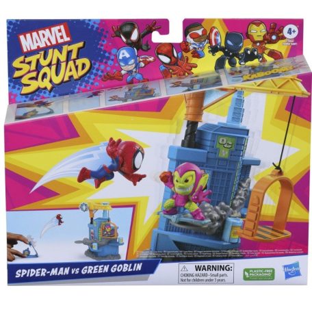 Marvel Stunt Squad Crane Smash játékszett - Pókember vs. Zöld Manó