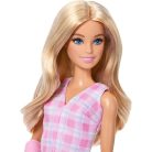 Barbie Fashionista barátok divatbaba - Baba rózsaszín gipszben és kockás ruhában (243)