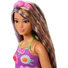 Barbie Fashionista barátok divatbaba - Baba virágmintás miniruhában (244)