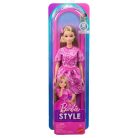 Barbie Fashionista barátnők stílusos divatbaba - Pink ruhában