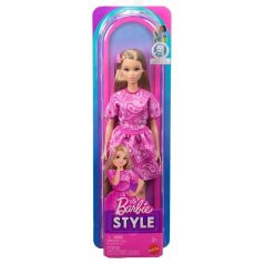   Barbie Fashionista barátnők stílusos divatbaba - Pink ruhában