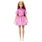 Barbie Fashionista barátnők stílusos divatbaba - Pink ruhában