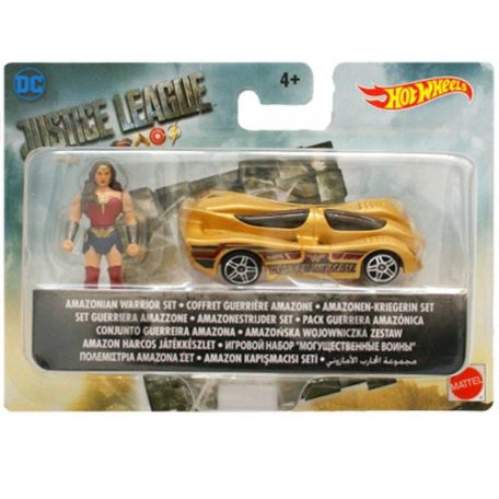 Hot Wheels DC Az igazság ligája mini figurák autóval - Wonder Woman