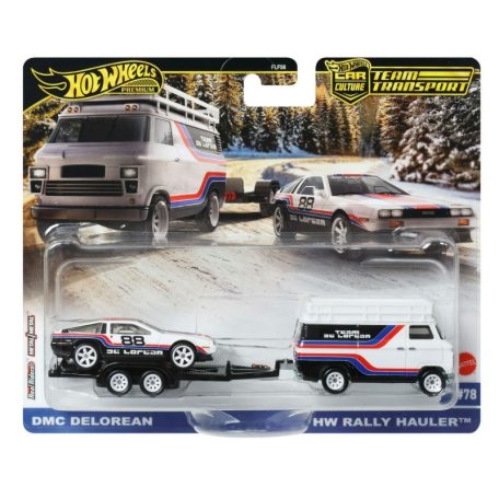 Hot Wheels Premium Team Transport - DMC Delorean HW Rally Hauler