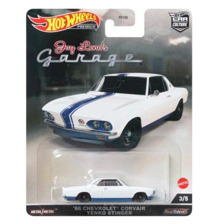 Hot Wheels 3/5 Jay Leno's prémium kisautó - '66 Chevrolet Corvair Yenko Stinger (fehér-kék)