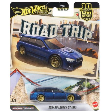 Hot Wheels Premium Car Culture Road Trip 2/5 - Subaru Legacy GT fém kisautó