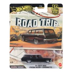  Hot Wheels Premium Car Culture Road Trip 4/5 - '64 Chevy Nova Station Wagon fém kisautó