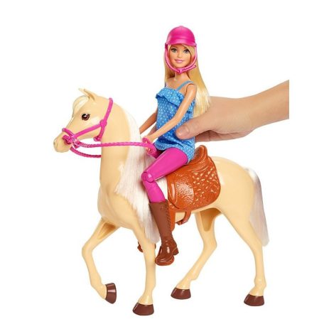 Lovas szett Barbie babával