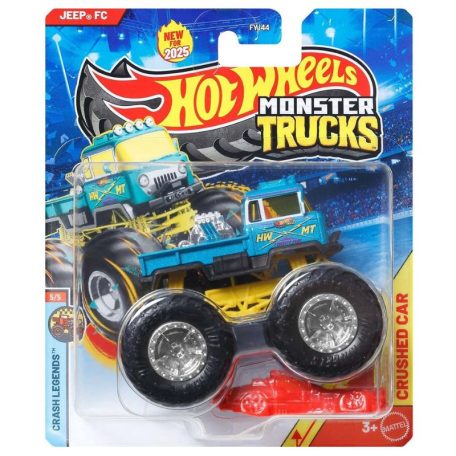 Hot Wheels Monster Trucks játékautó kilapítható gumiautóval Crash Legends 5/5 - Jeep FC