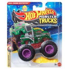   Hot Wheels Monster Trucks játékautó kilapítható gumiautóva Freestyle Wreckers 2025 12/12 - Dual Engine Destroyer