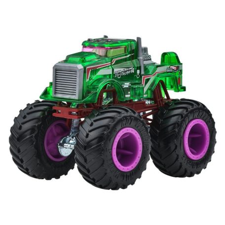 Hot Wheels Monster Trucks játékautó kilapítható gumiautóva Freestyle Wreckers 2025 12/12 - Dual Engine Destroyer