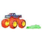 Hot Wheels Monster Trucks játékautó kilapítható gumiautóval - Sharks vs Dinos 4/8 - BigFoot (1:64)