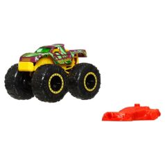   Hot Wheels Monster Trucks játékautó kilapítható gumiautóval - Freestyle Wreckers 4/12 - Podium Crasher (1:64)
