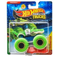   Hot Wheels Monster Trucks járművek Beast Bashers 1/6 - Crocovile