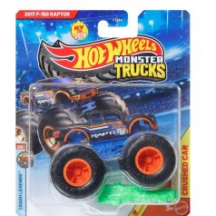  Hot Wheels Monster Trucks játékautó kilapítható gumiautóval - 2017 F-150 Raptor